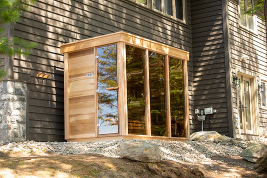 Outdoor Sauna - Pure Cube Clear Red Cedar CU580