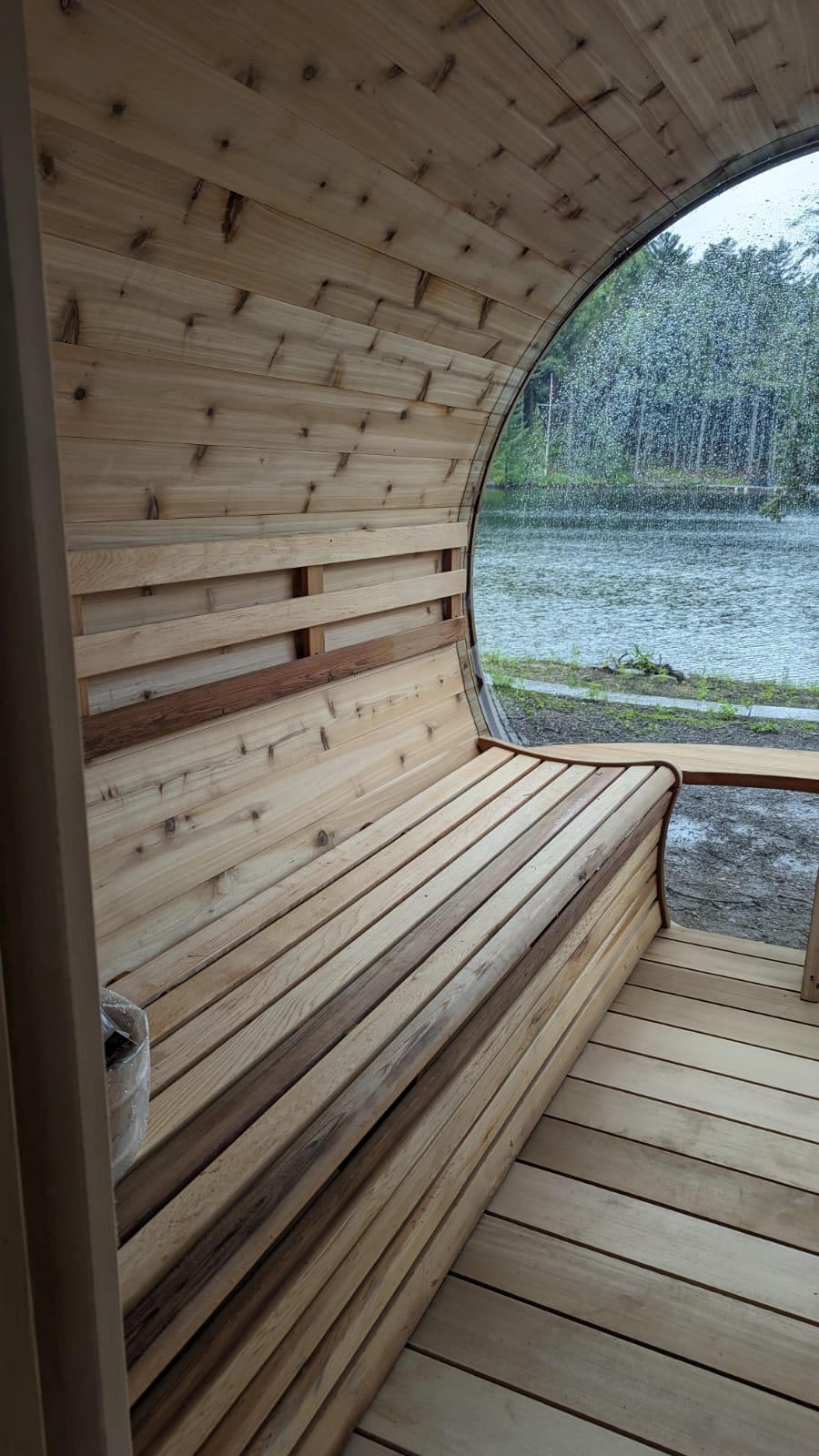 Panoramic Sauna - Dundalk Knotty Red Cedar