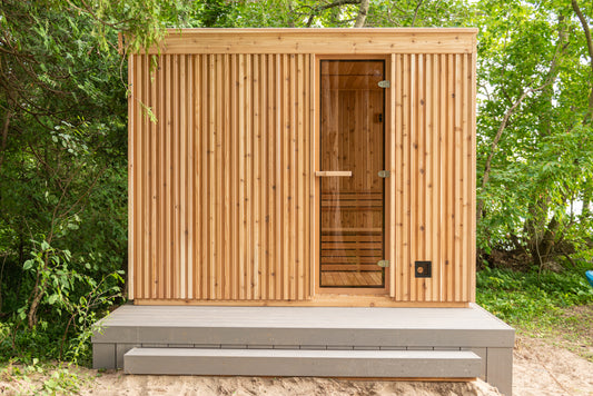 Neptune Sauna - Pure Cube Knotty Red Cedar