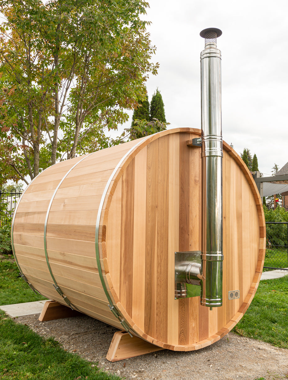 Barrel Sauna - Dundalk Clear Red Cedar