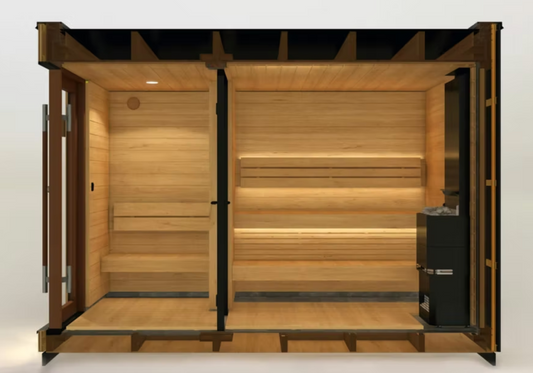 Saunum AirCube Double Outdoor Sauna