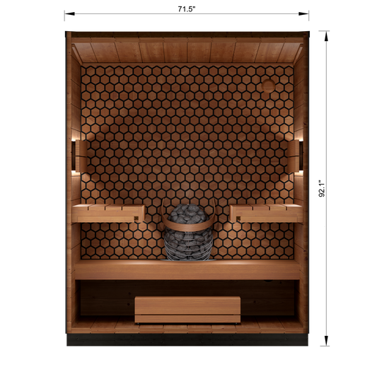 Leil® Viva 180 Outdoor Sauna Kit (4 person)