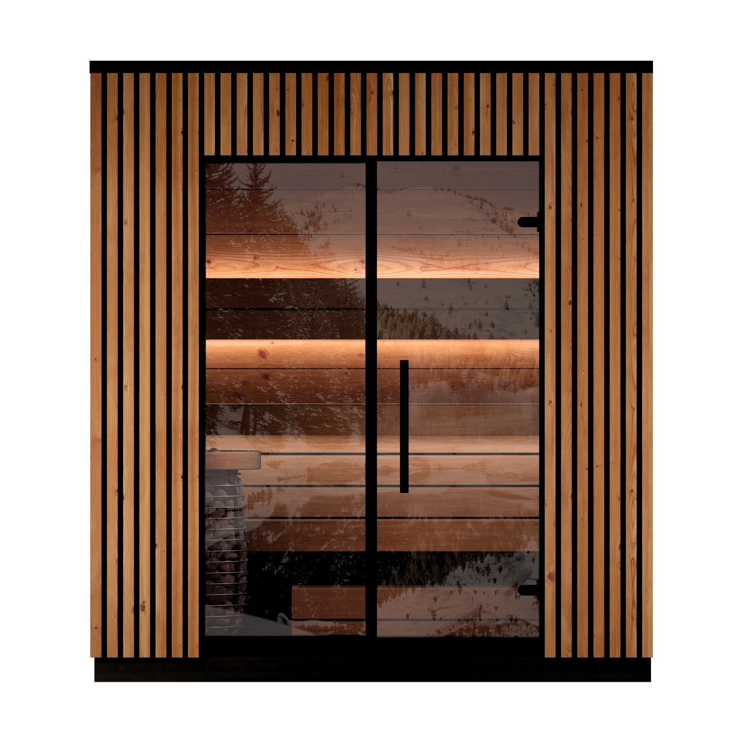 Leil® Viva 210 Outdoor Sauna Kit (3 person)