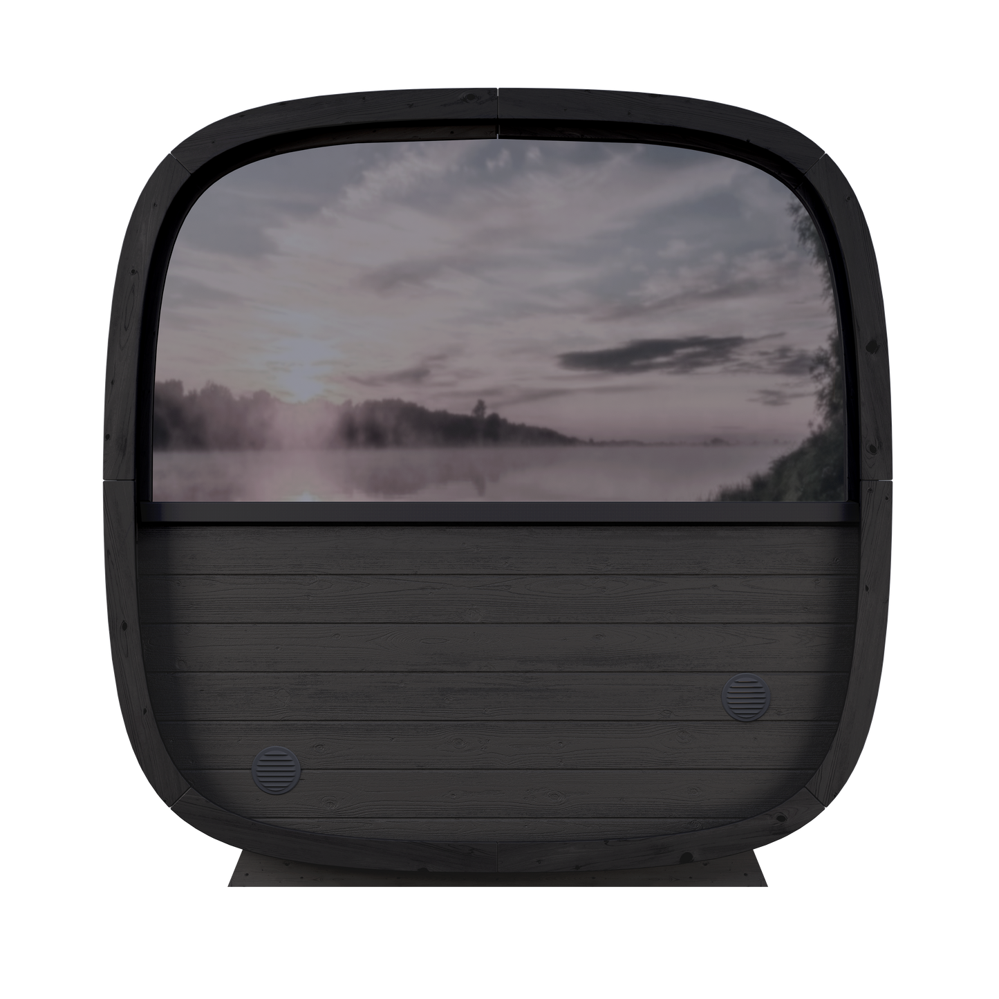 Leil® Black Cube Comfort Outdoor Sauna