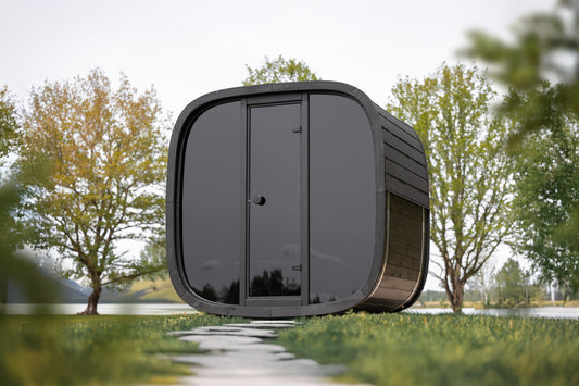 Leil® Black Cube Classic Outdoor Sauna (4 person)