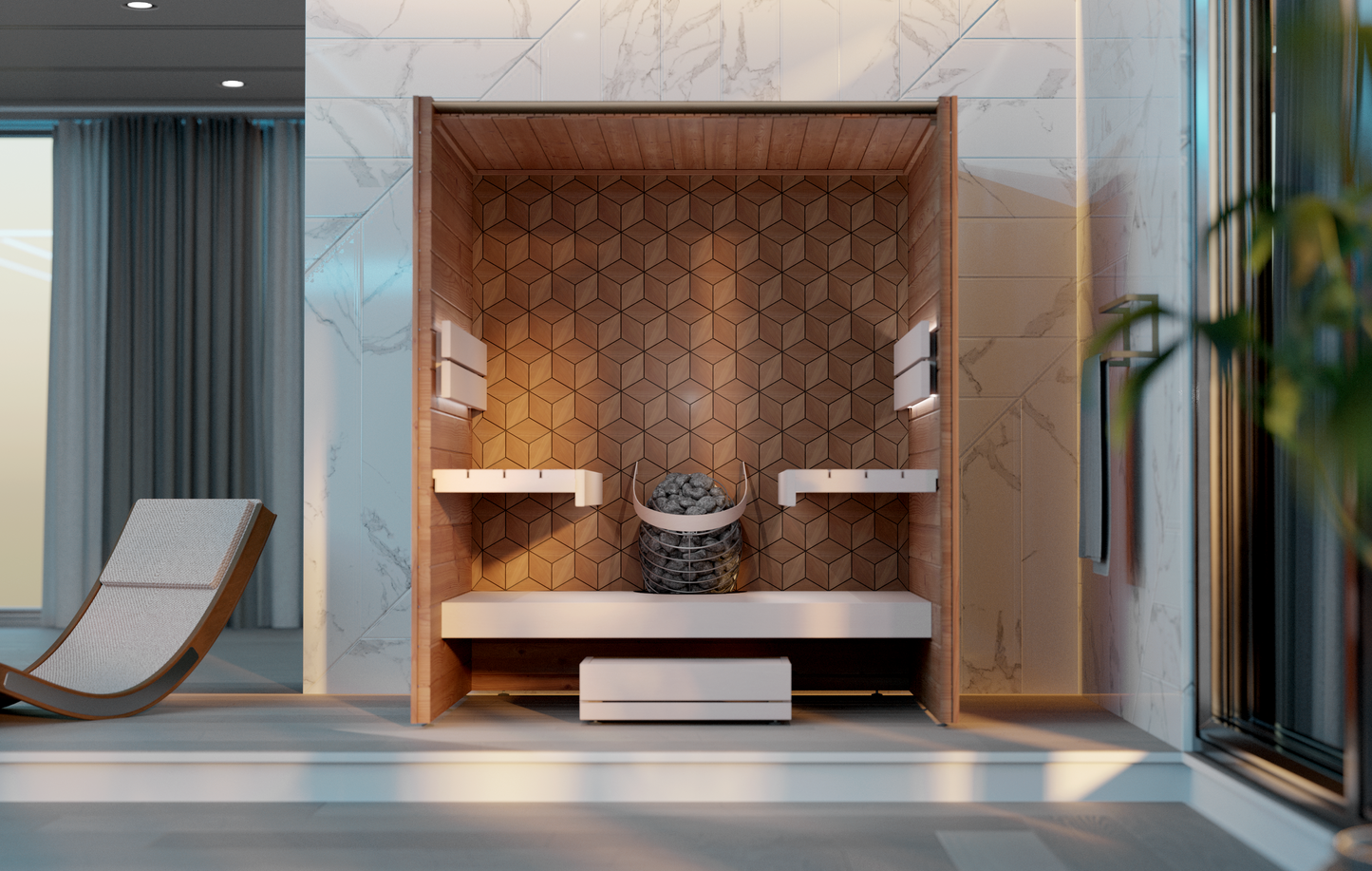 Leil® Como 4-180 Indoor Sauna (4 person)