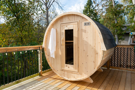Harmony Barrel Sauna - Canadian Timber Knotty White Cedar