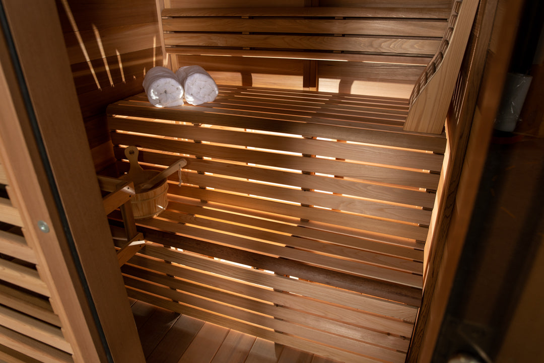 Outdoor Sauna - Pure Cube Clear Red Cedar