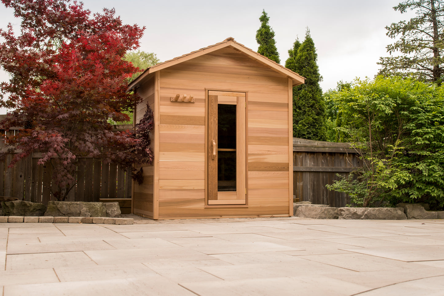 Outdoor Cabin Sauna - Dundalk Clear Red Cedar