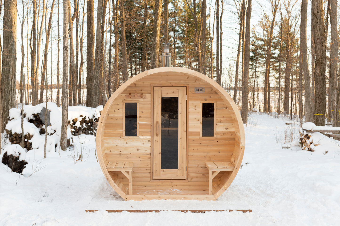 Elation Sauna - Canadian Timber Knotty White Cedar
