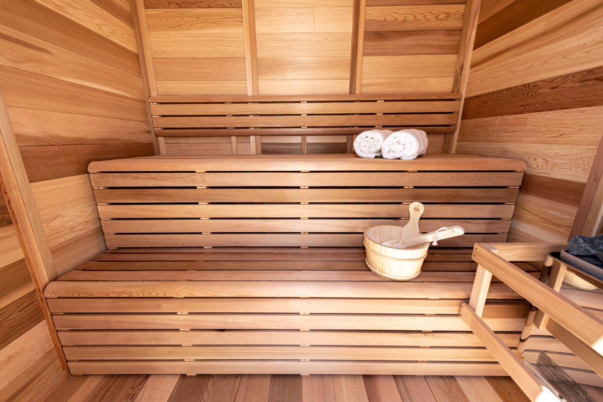 Outdoor Sauna - Pure Cube Clear Red Cedar CU570