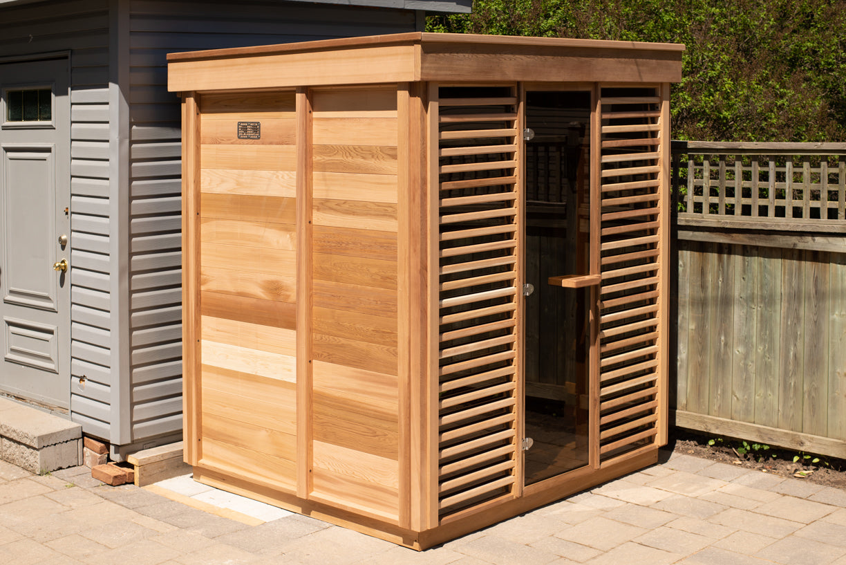 Outdoor Sauna - Pure Cube Clear Red Cedar CU570