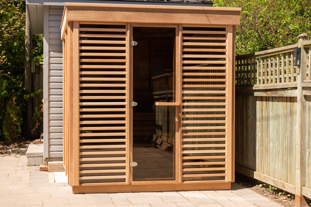 Outdoor Sauna - Pure Cube Clear Red Cedar CU570