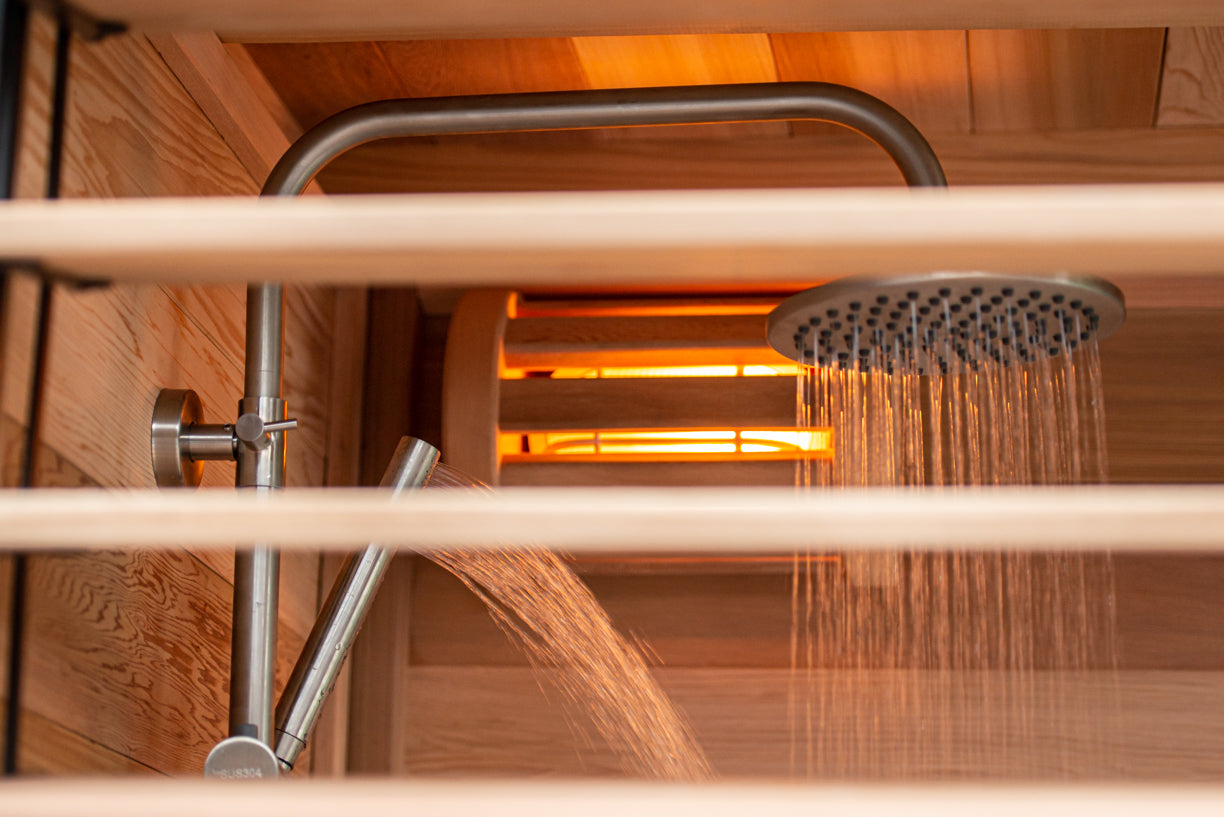 Outdoor Sauna - Pure Cube Clear Red Cedar CU580D