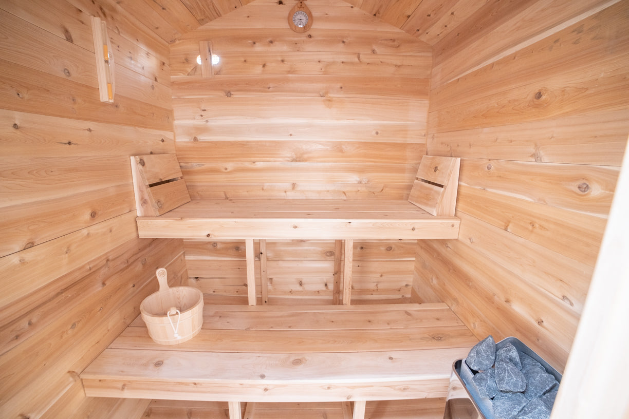 Granby Cabin Sauna - Canadian Timber Knotty White Cedar