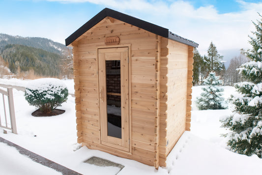 Granby Cabin Sauna - Canadian Timber Knotty White Cedar