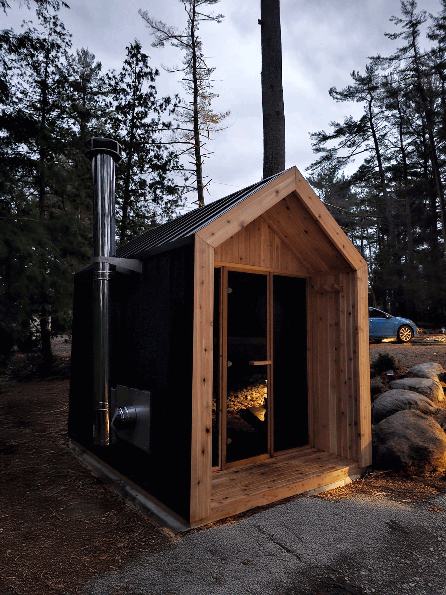 Hudson Sauna - Pure Cube Clear Red Cedar