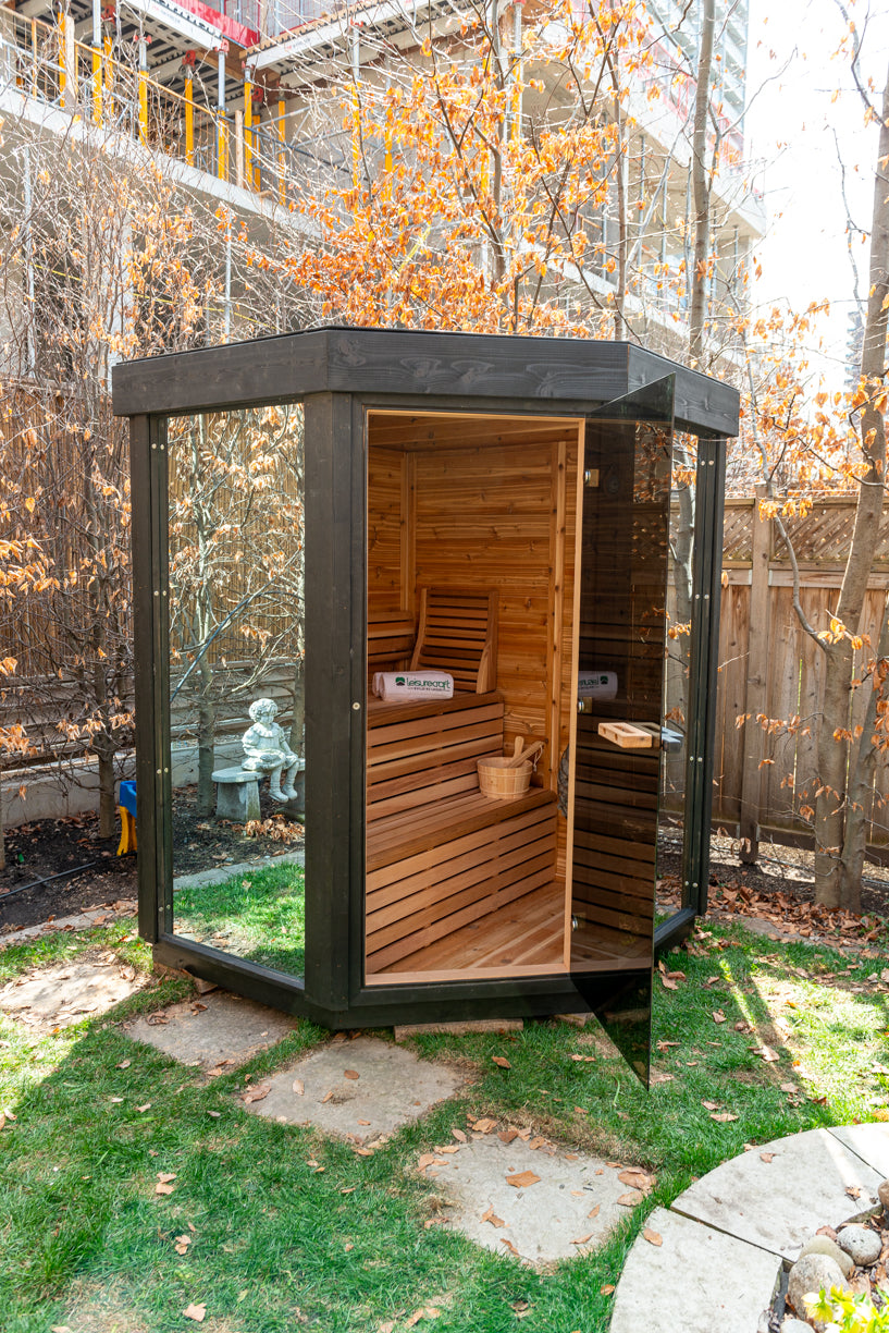 Trinity Sauna - Pure Cube Knotty Red Cedar