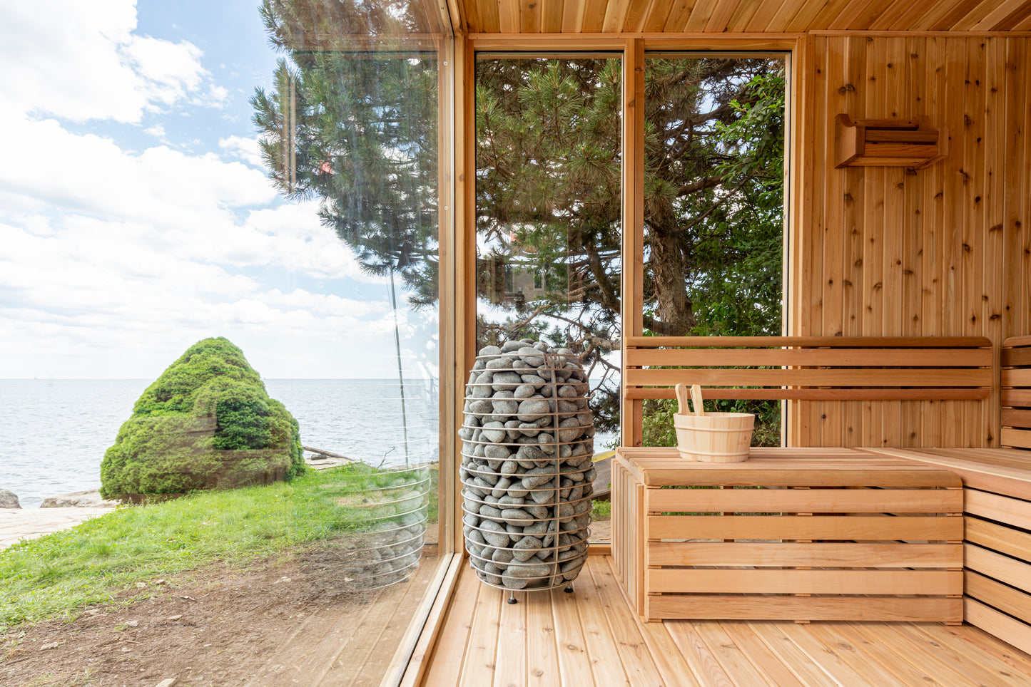 Orion Sauna - Pure Cube Knotty Red Cedar