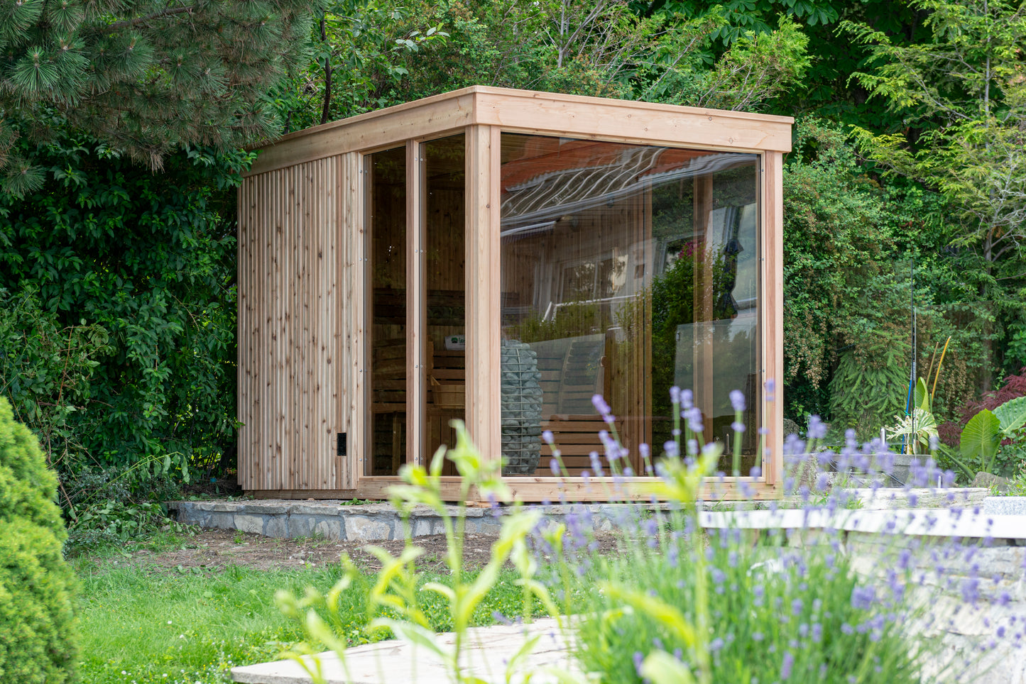 Orion Sauna - Pure Cube Knotty Red Cedar