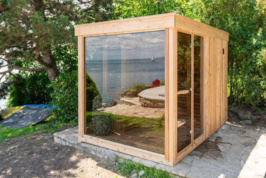 Orion Sauna - Pure Cube Knotty Red Cedar