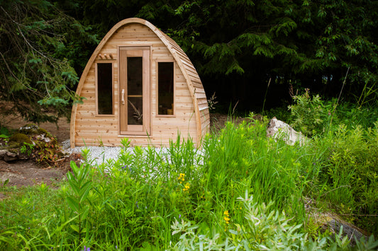 Pod Sauna - Dundalk Knotty Red Cedar