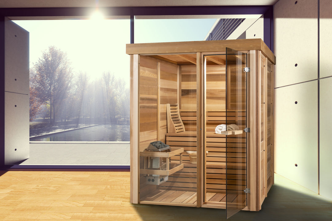 Indoor Sauna - Pure Cube Clear Red Cedar PU550