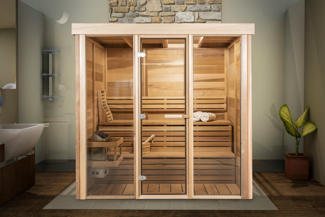 Indoor Sauna - Pure Cube Clear Red Cedar PU570