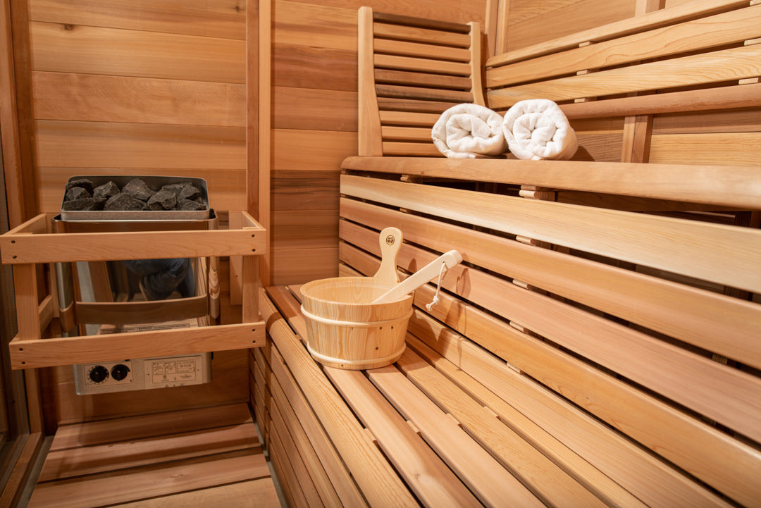 Indoor Sauna - Pure Cube Clear Red Cedar PU570