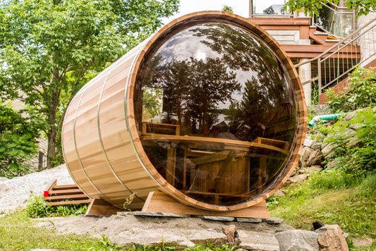 Panoramic Sauna - Dundalk Clear Red Cedar