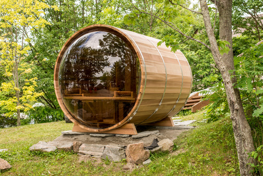 Panoramic Sauna - Dundalk Clear Red Cedar