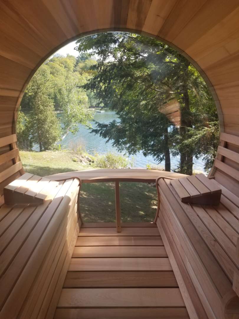 Panoramic Sauna - Dundalk Clear Red Cedar