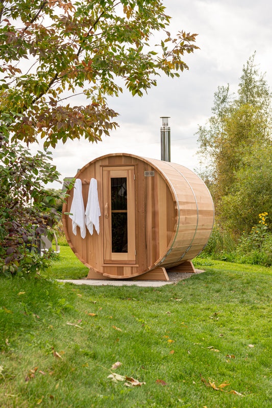 Barrel Sauna - Dundalk Clear Red Cedar