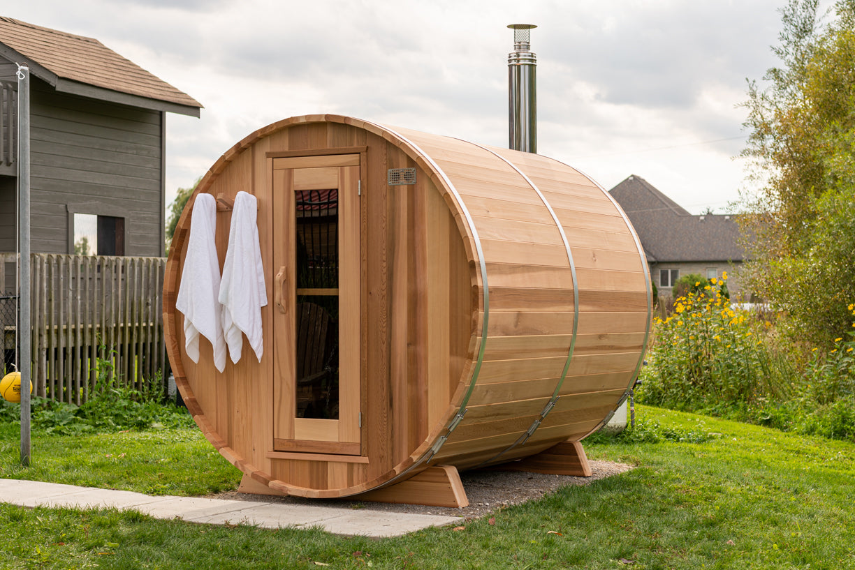 Barrel Sauna - Dundalk Clear Red Cedar
