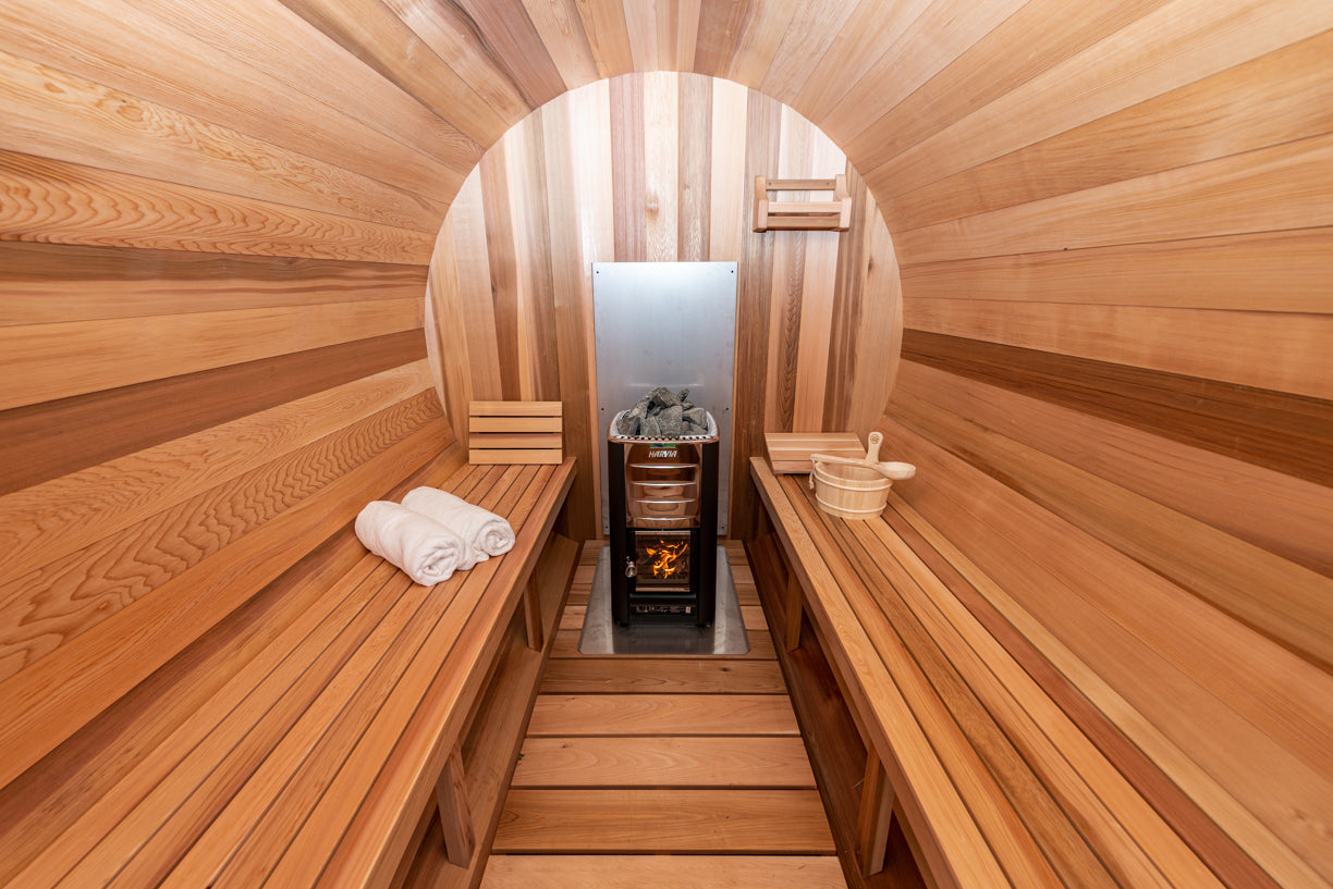 Barrel Sauna - Dundalk Clear Red Cedar