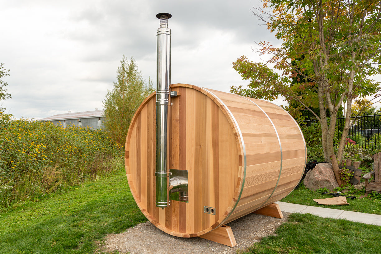 Barrel Sauna - Dundalk Clear Red Cedar