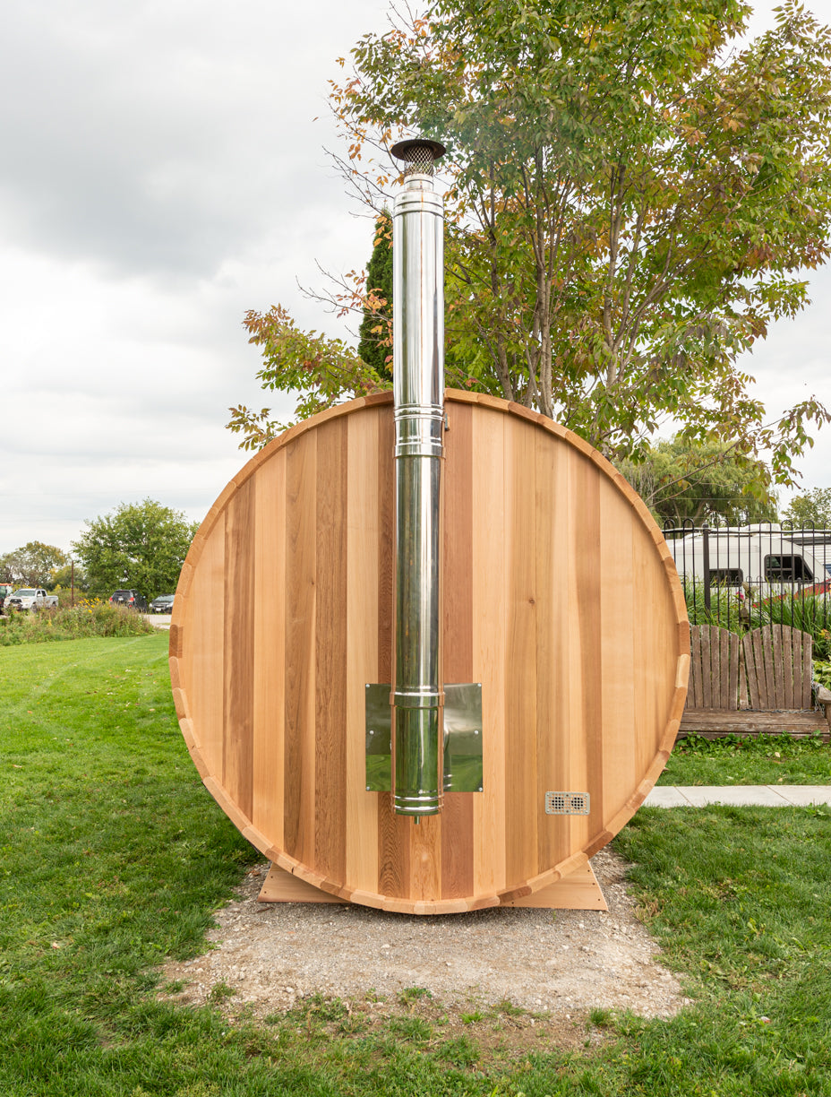 Barrel Sauna - Dundalk Clear Red Cedar