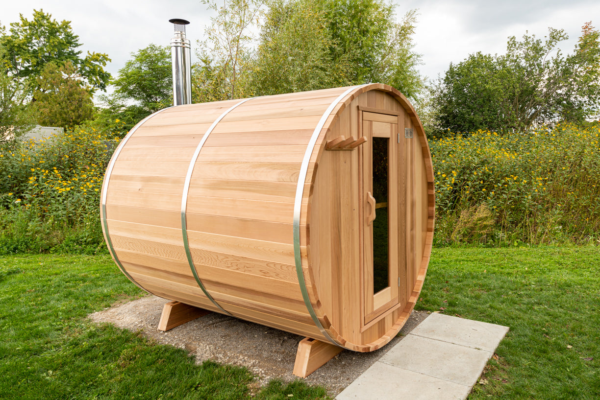 Barrel Sauna - Dundalk Clear Red Cedar