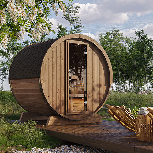 FINSAUNA Reviva 400RW Outdoor Sauna
