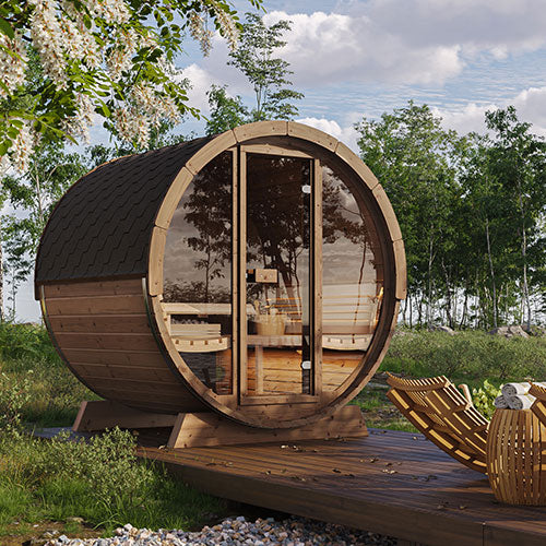 FINSAUNA Reviva 600GF Outdoor Sauna
