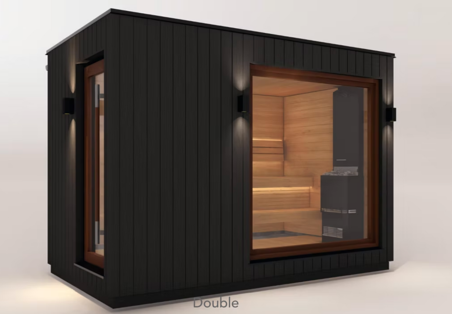 Saunum AirCube Double Outdoor Sauna