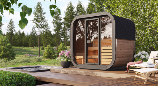 FINSAUNA Solara 400GF Outdoor Cube Sauna