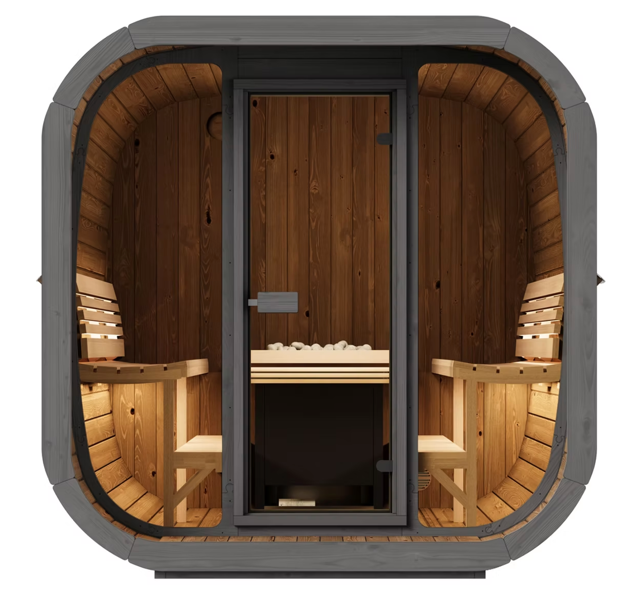 FINSAUNA Solara 600GF Outdoor Cube Sauna