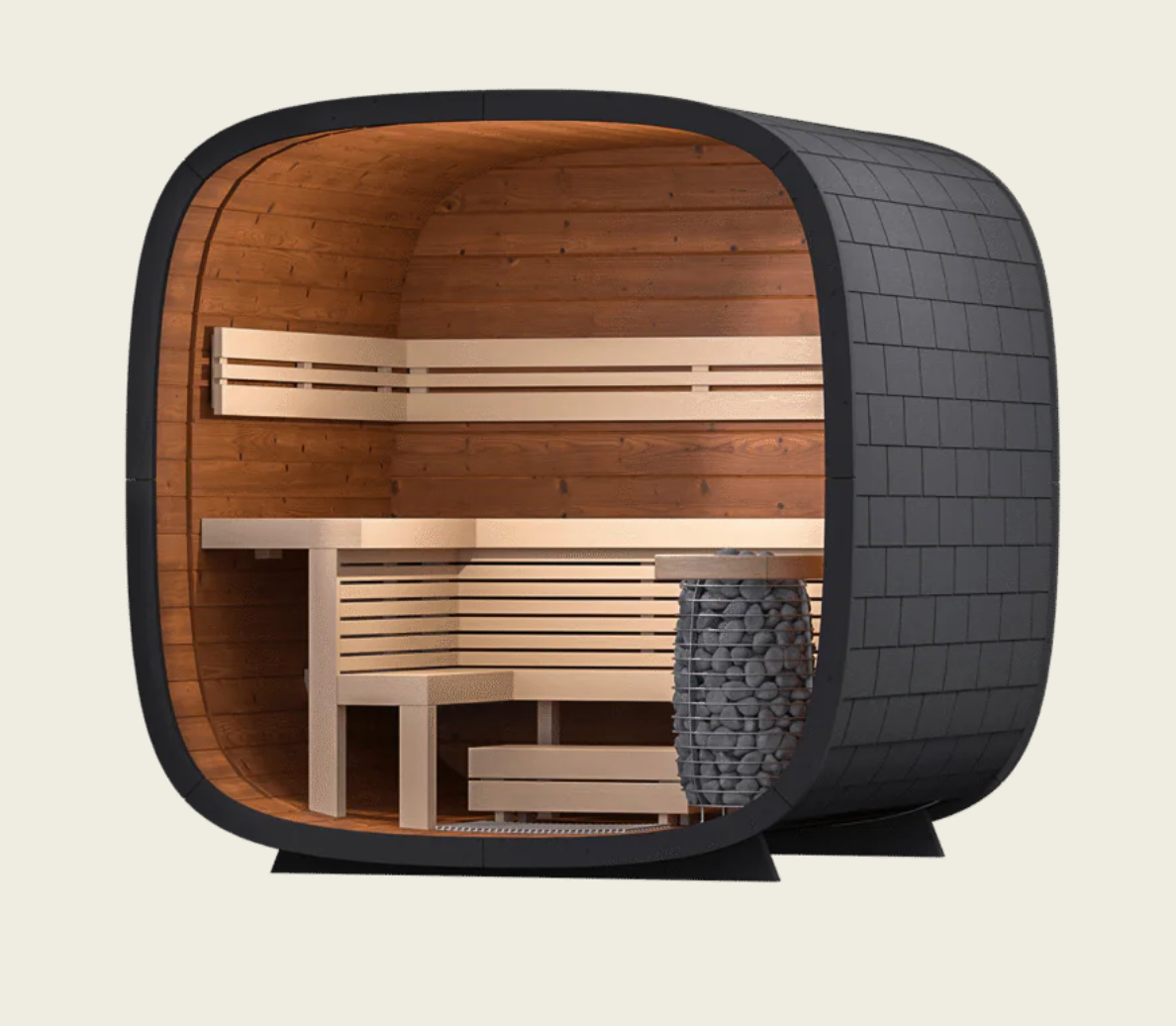 Leil® 5-Person Round Cube Mini Sauna (2.5)