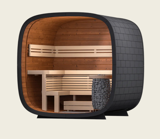 Leil® 5-Person Round Cube Mini Sauna (2.5)
