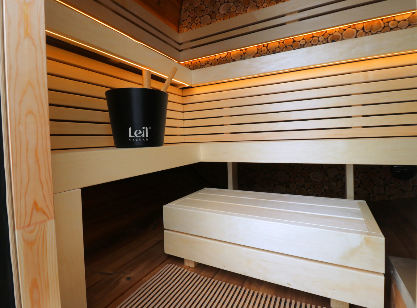 Leil® 4-Person Round Cube Mini Sauna (2.0)