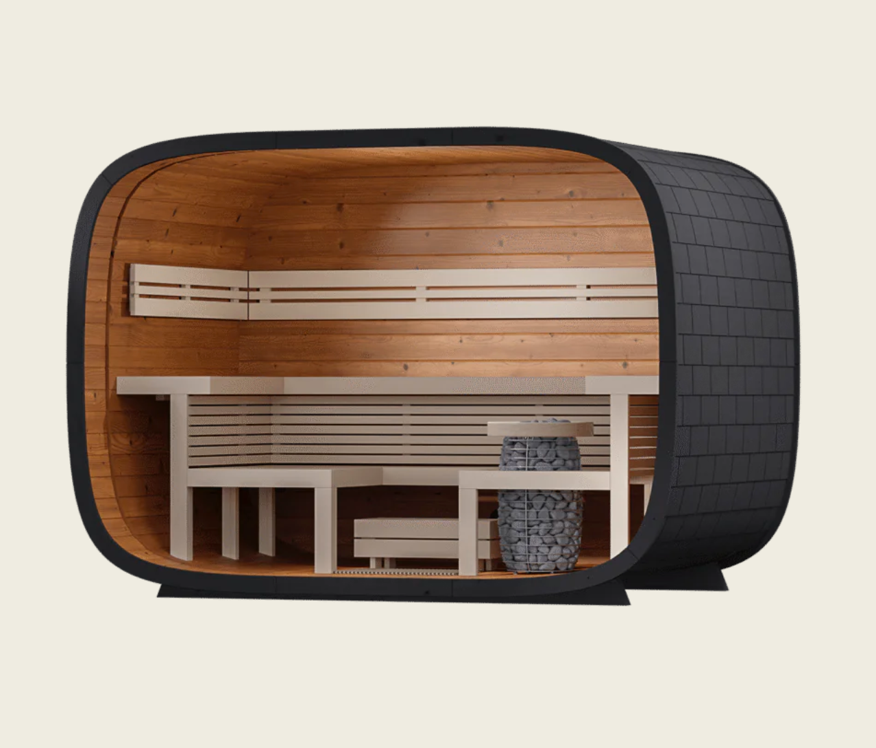 Leil® 6-Person Round Cube Relax Sauna