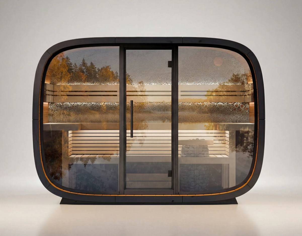 Leil® 6-Person Round Cube Relax Sauna