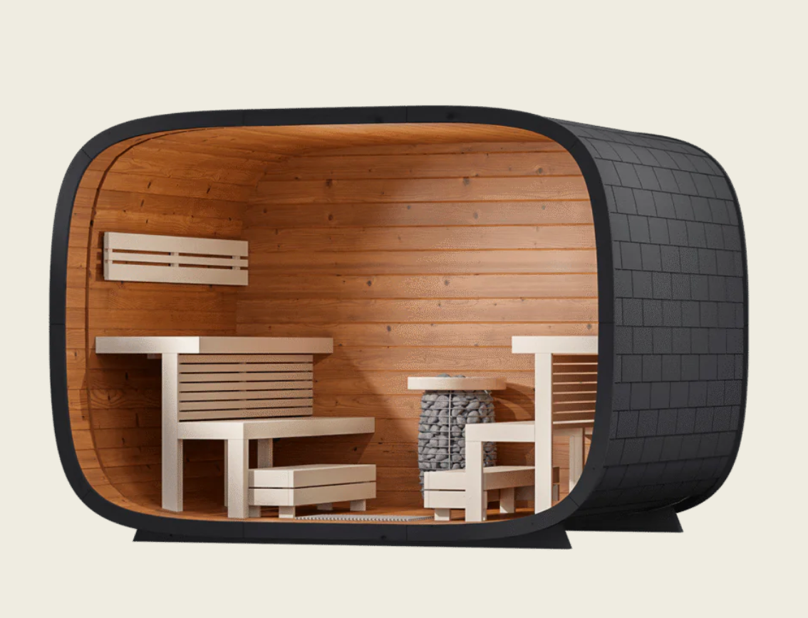 Leil® 6-Person Round Cube Single Sauna (2.0)