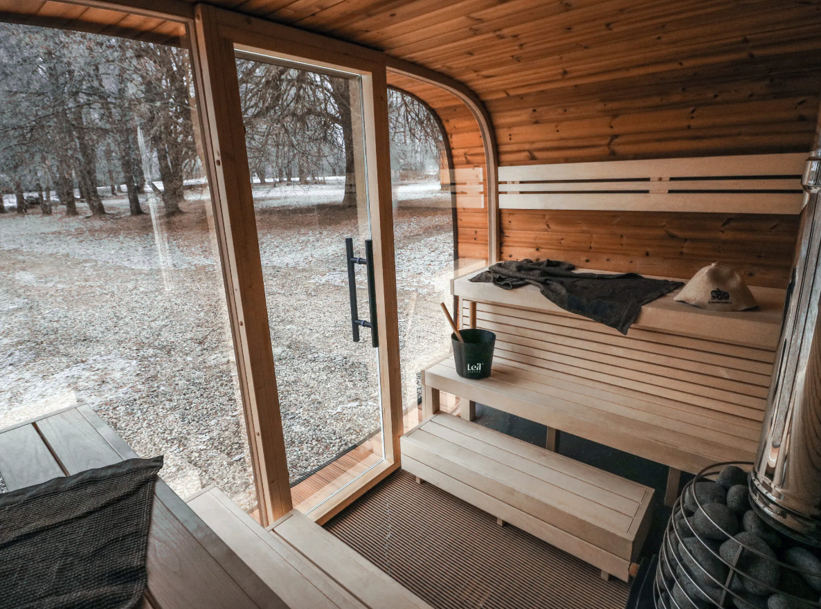 Leil® 6-Person Round Cube Single Sauna (2.0)